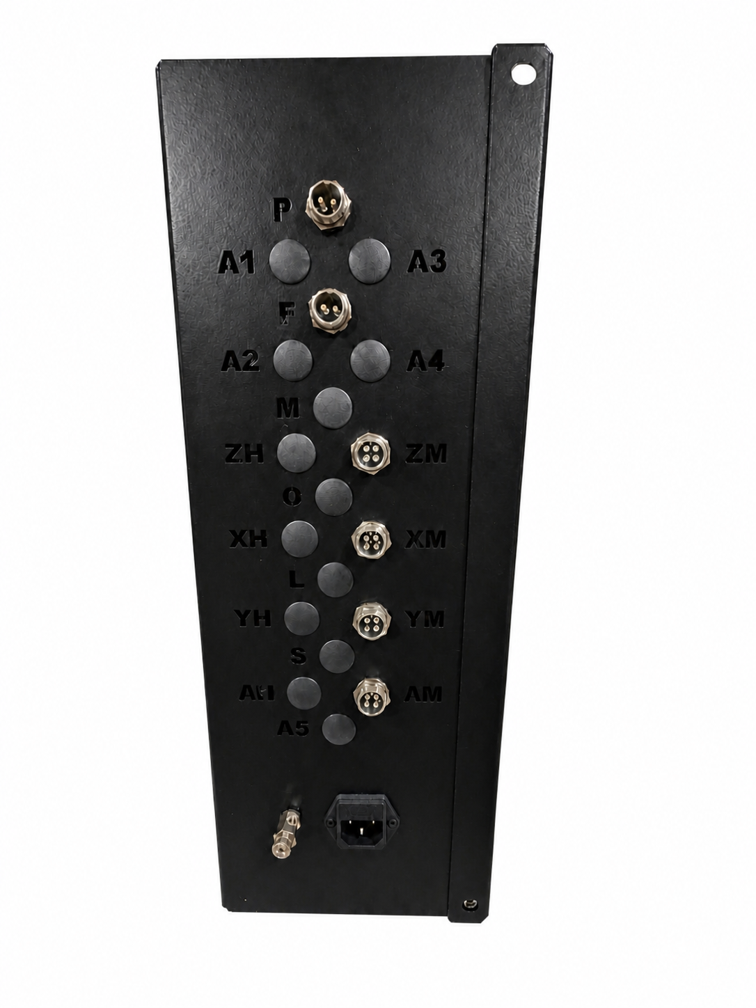 CNC control box ports and connectors