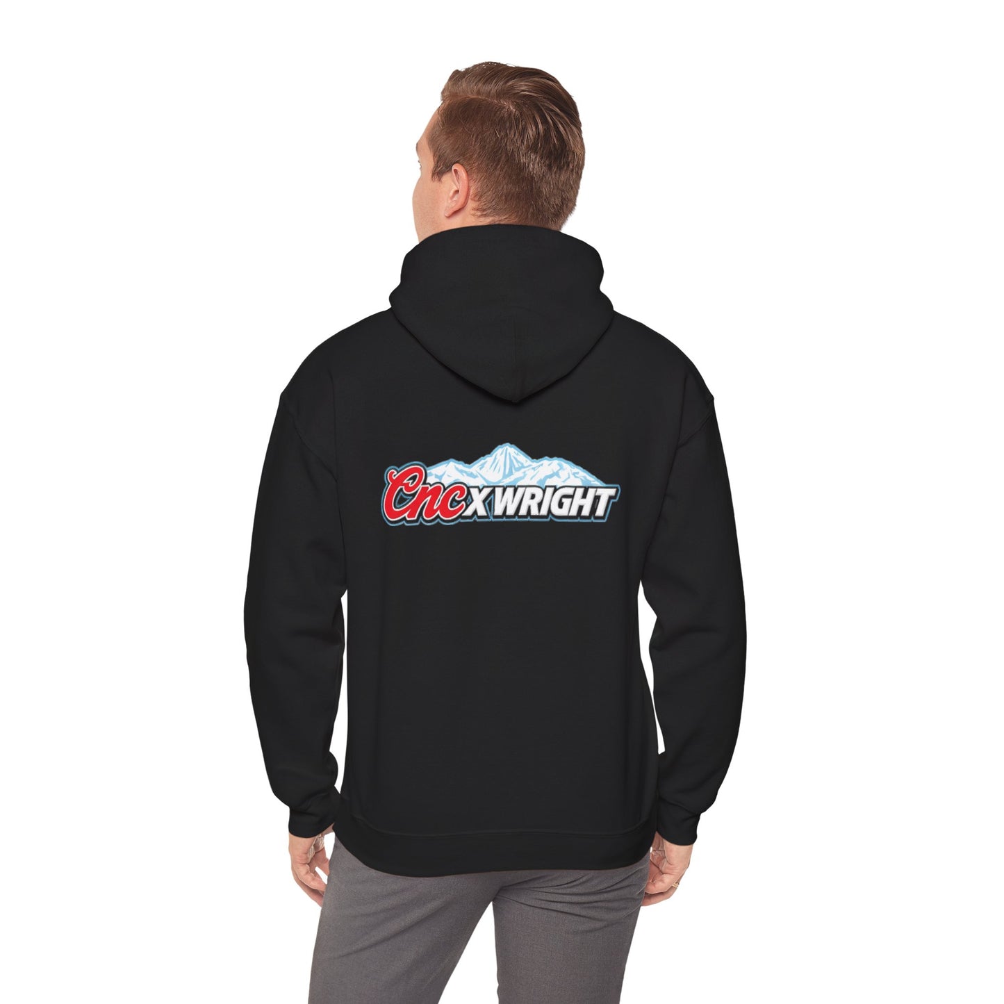CNC X Wright Mountains Are Blue Logo Hoodie