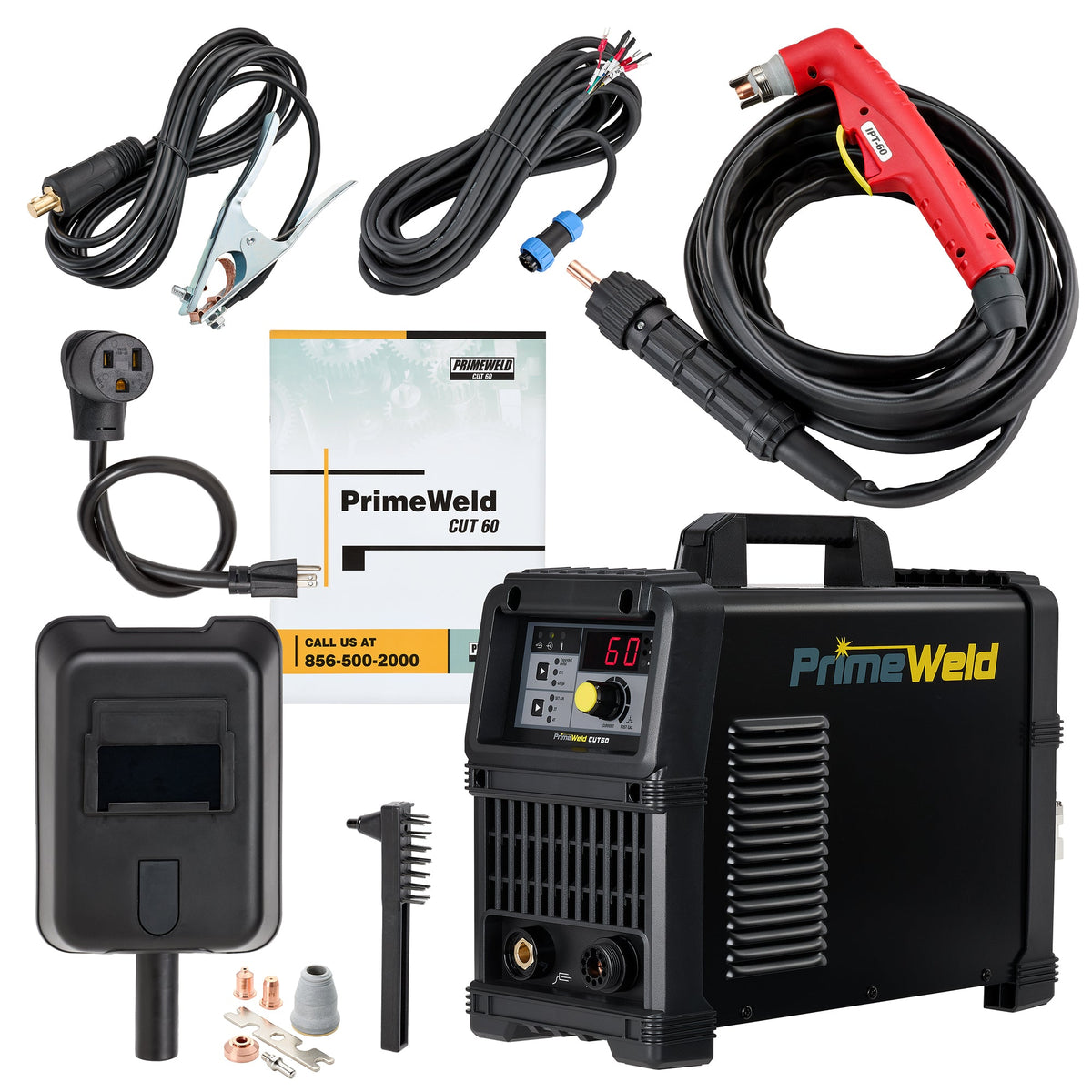 PrimeWeld CUT60 plasma cutter with torch and accessories