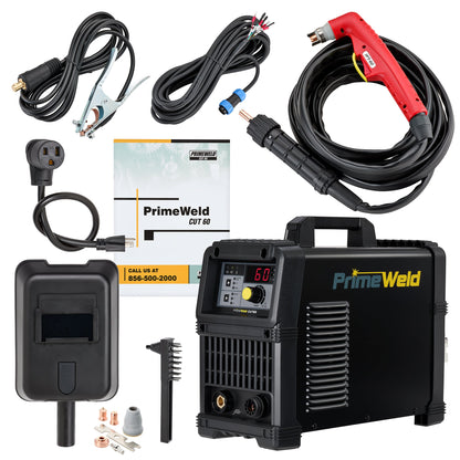 PrimeWeld CUT60 plasma cutter with torch and accessories