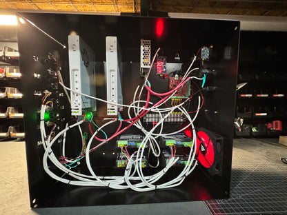 Inside the CNC X WRIGHT Mach 3 control box